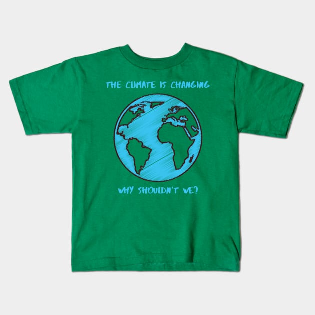 Sad Earth Kids T-Shirt by Bob_ashrul